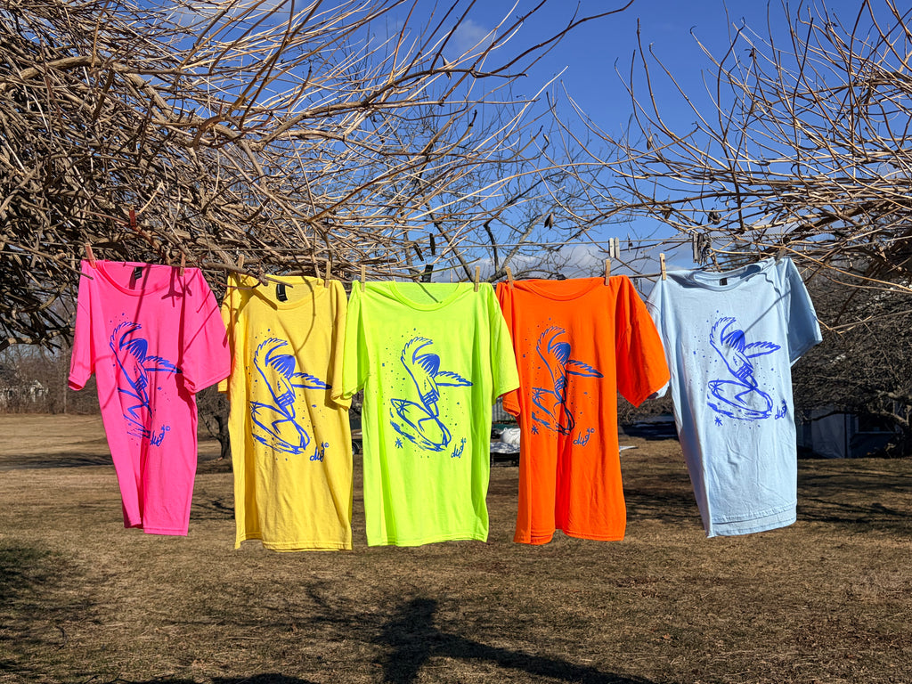 Blue Bird Soul Surfer T-shirt - Neon Green