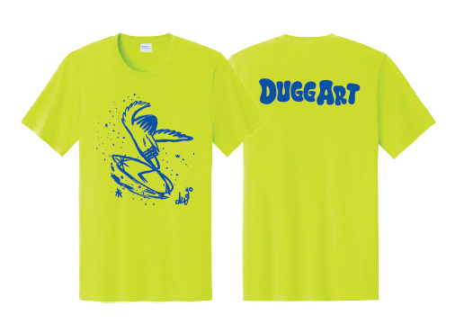 Blue Bird Soul Surfer T-shirt - Neon Green