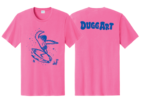 Blue Bird Soul Surfer T-shirt - Neon Pink