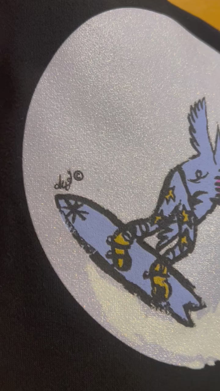 Blue Bird on the Moon – Black